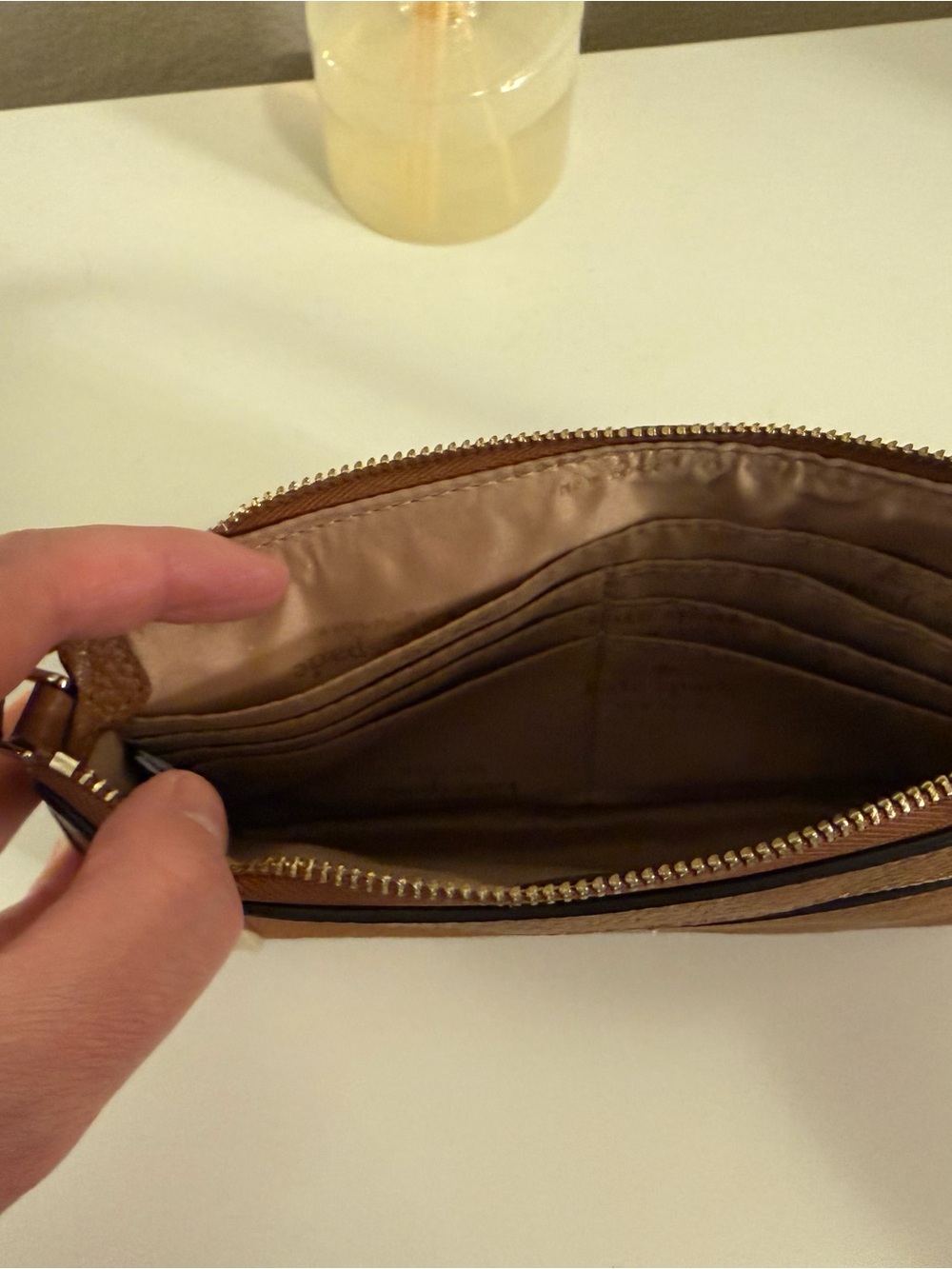 kate spade Brown Pebbled Leather Shoulder Bag with Gold Hardware - Picture 4 of 4